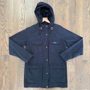 Penfield Kasson Hooded Parka 60 / 40 Flannel Lined Jacket Navy Blue Size Small